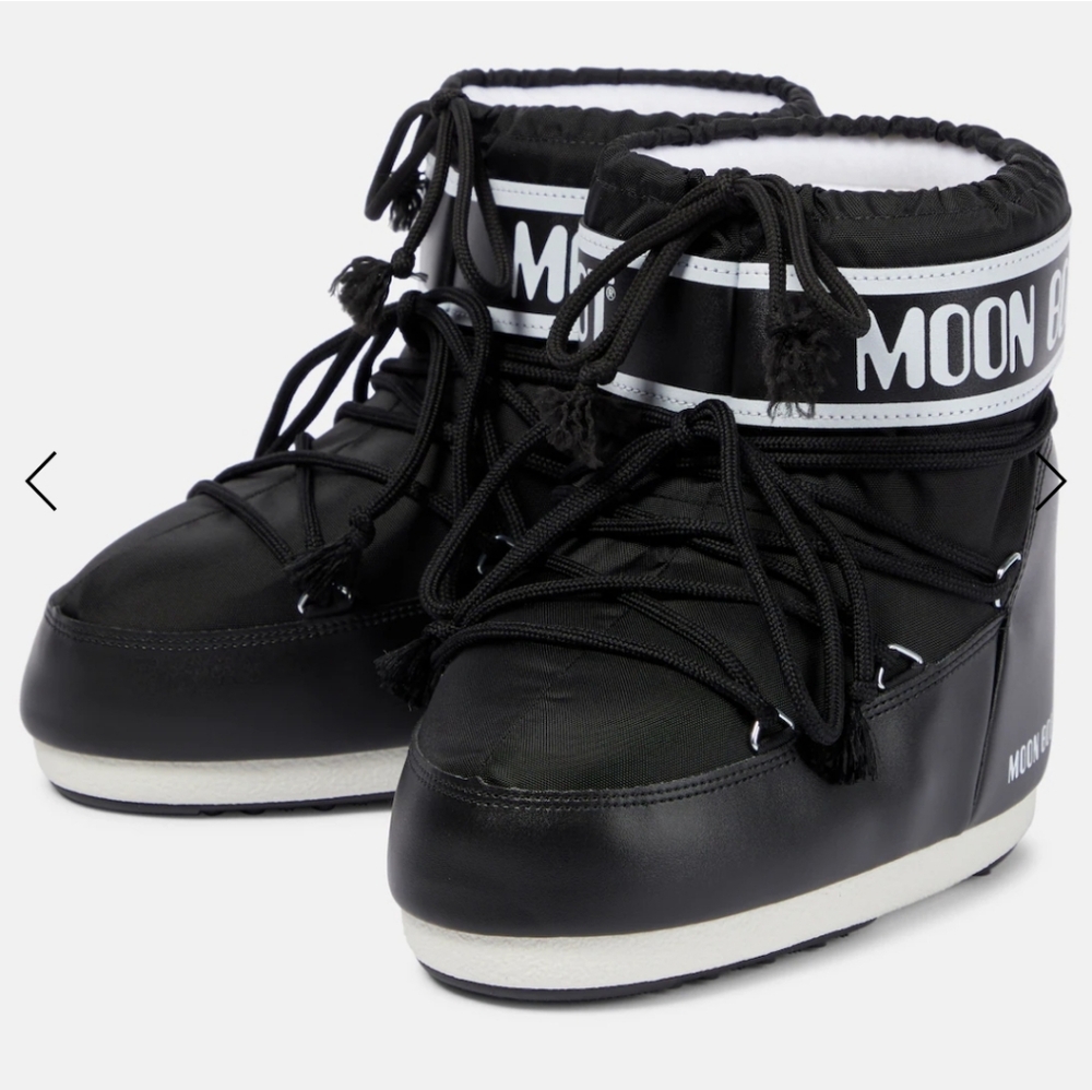 Moon Boot Low Icon 2 boots Moon Boota Low Icon Snow Boots Black White - Picture 4 of 12